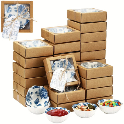 Ceramic Small Bowls 50 Pack Miniature Serving Dishes