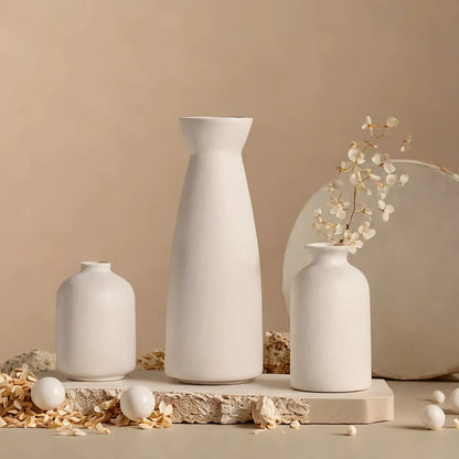 Ceramic Vase Set of 3 Modern Boho Style Vases