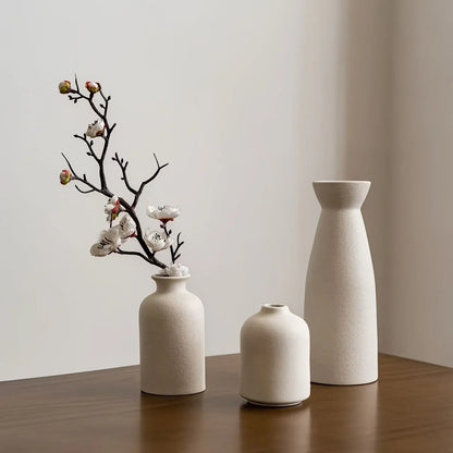 Ceramic Vase Set of 3 Modern Boho Style Vases
