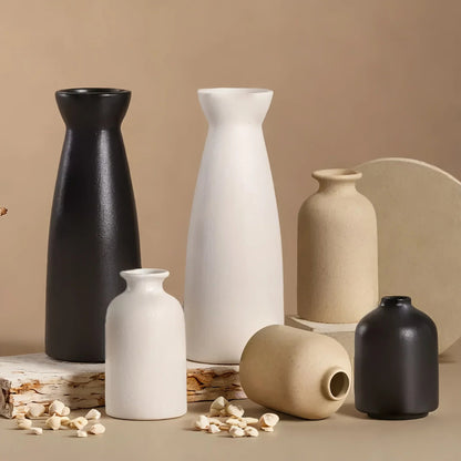 Ceramic Vase Set of 3 Modern Boho Style Vases