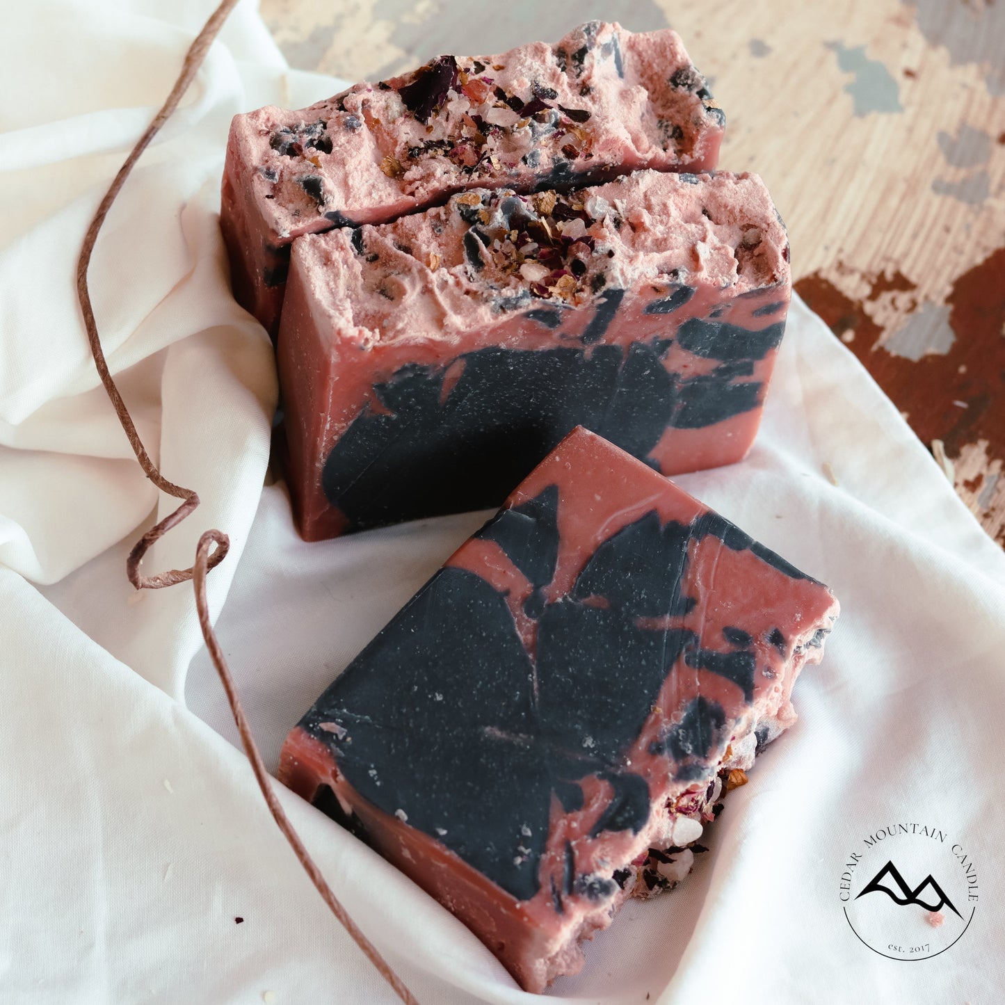 All Natural Cold Process Handmade Bar Soap - Charcoal & Tea Tree - PoshaBella