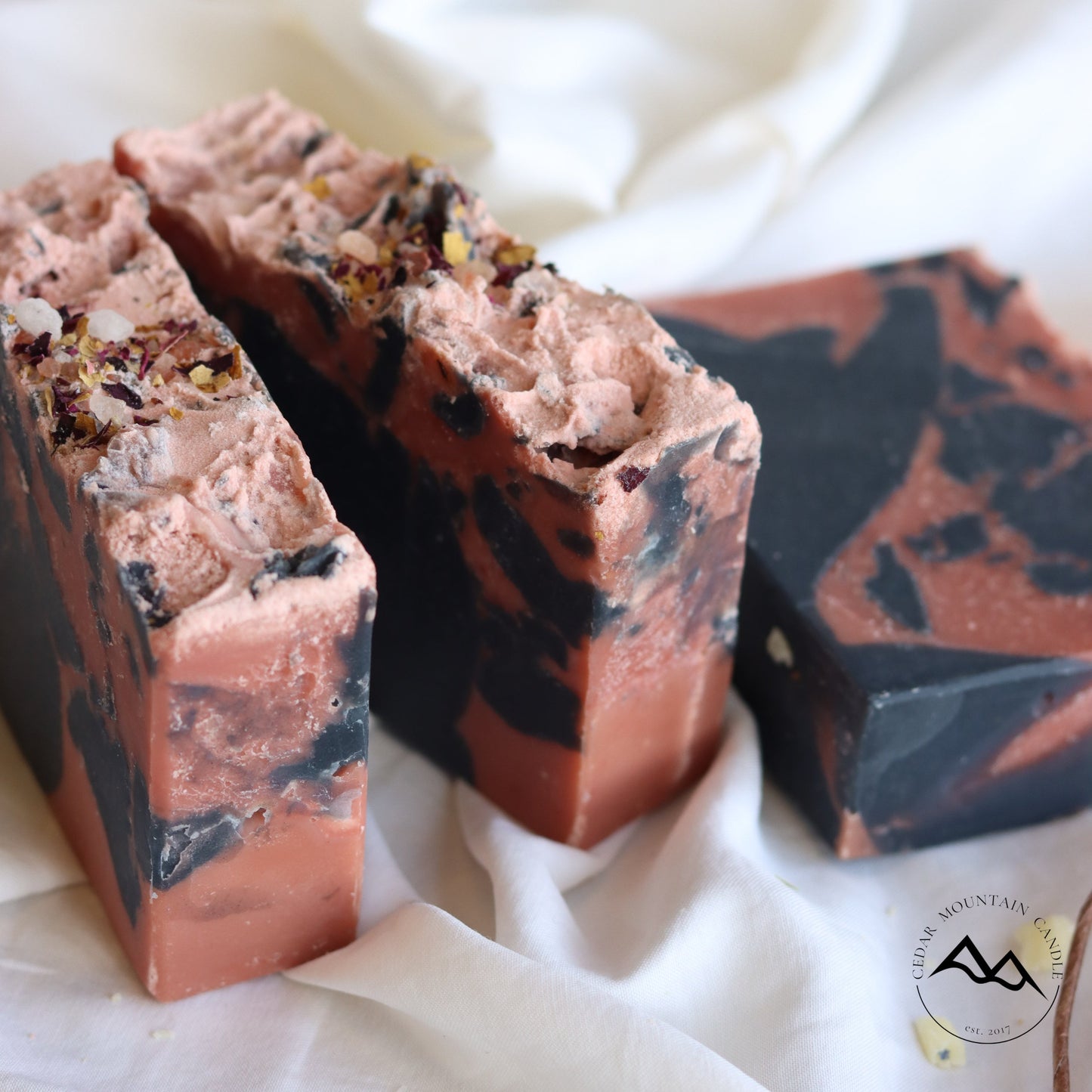 All Natural Cold Process Handmade Bar Soap - Charcoal & Tea Tree - PoshaBella