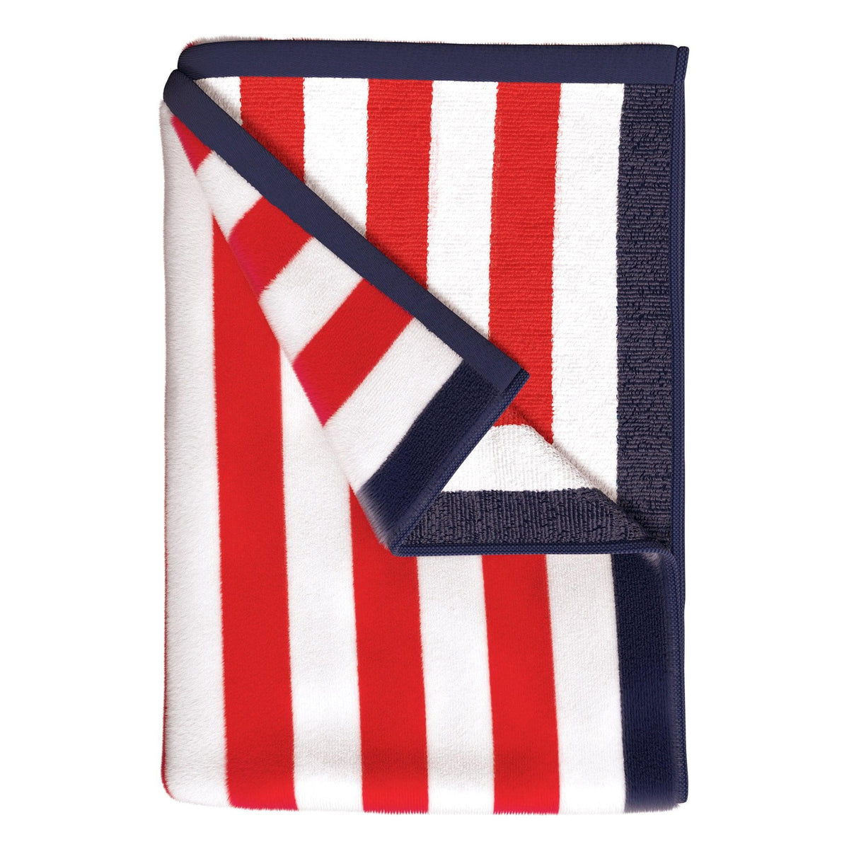 Oversized Striped Border Cabana Beach Towel - Santa Cruz Great Bay Home