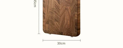 Chopping Board - Heavy Duty Wooden Black Walnut Double-Sided