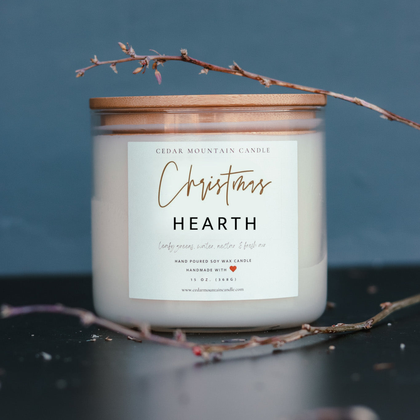 Christmas Hearth - 3 Wick Jar Candle - PoshaBella