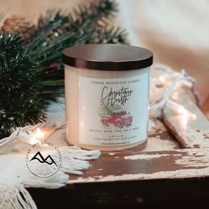Christmas Farm Truck 9 oz Jar Candle - PoshaBella