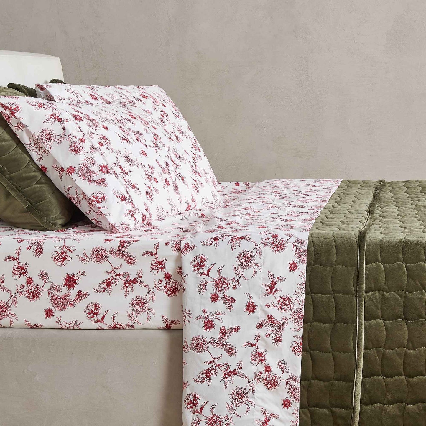 Watercolor Floral Sheet Set - Delia Collection
