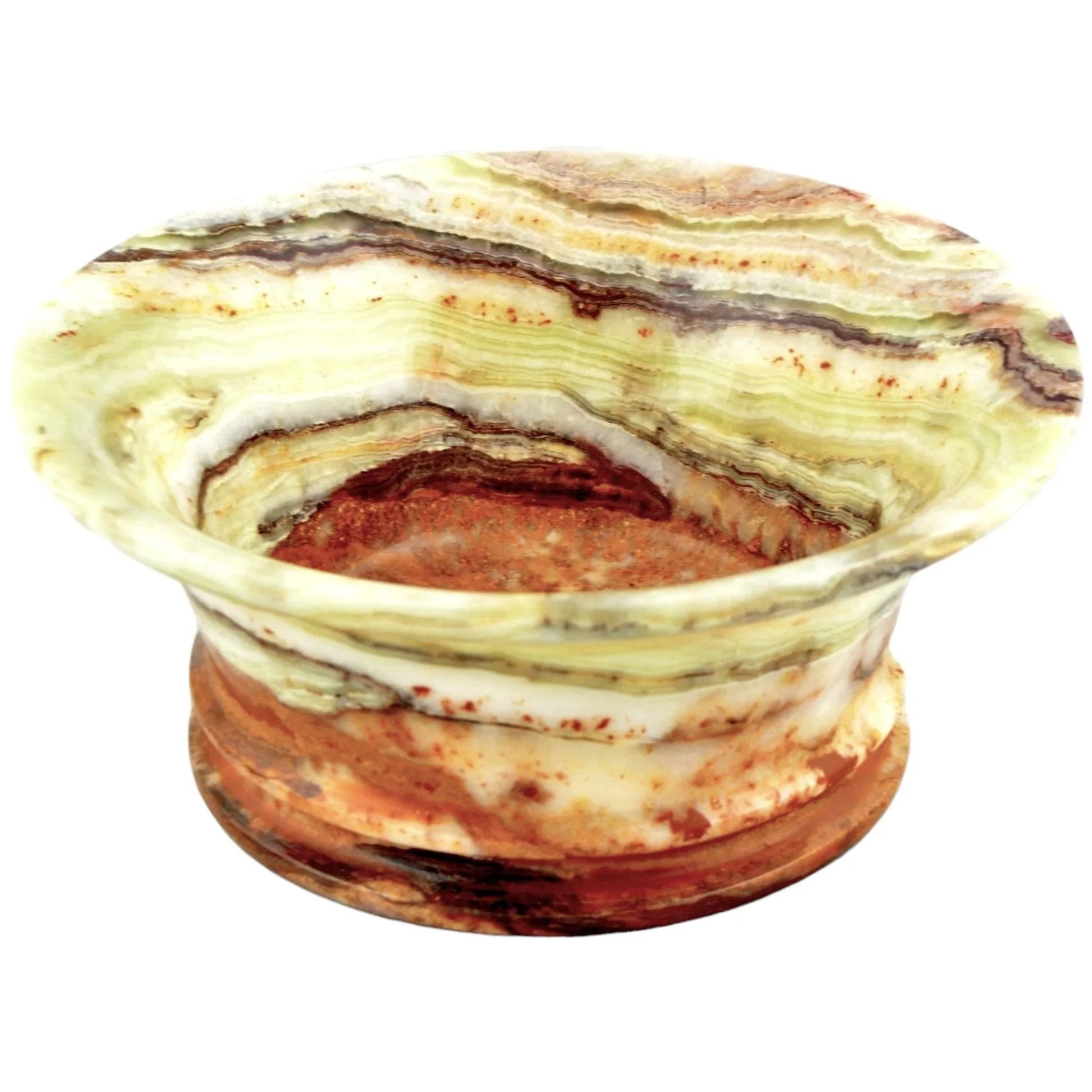 Classic Fruit Bowl - 8 inch Light Green Onyx - PoshaBella
