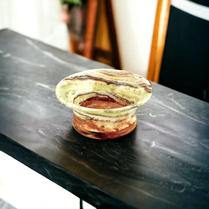Classic Fruit Bowl - 8 inch Light Green Onyx - PoshaBella