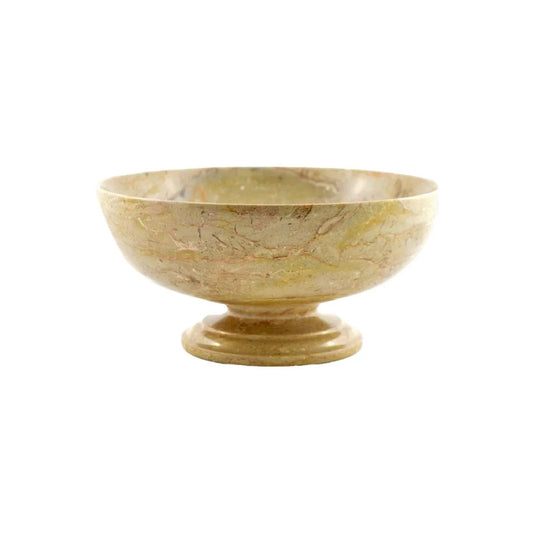 Classic Fruit Bowl in Sahara Beige Marble - PoshaBella