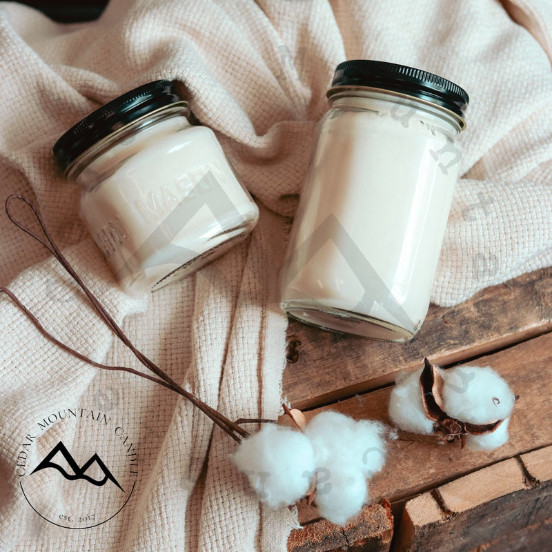 6.5 oz Mason Jar Soy Candle - Spiced Cranberry Apple