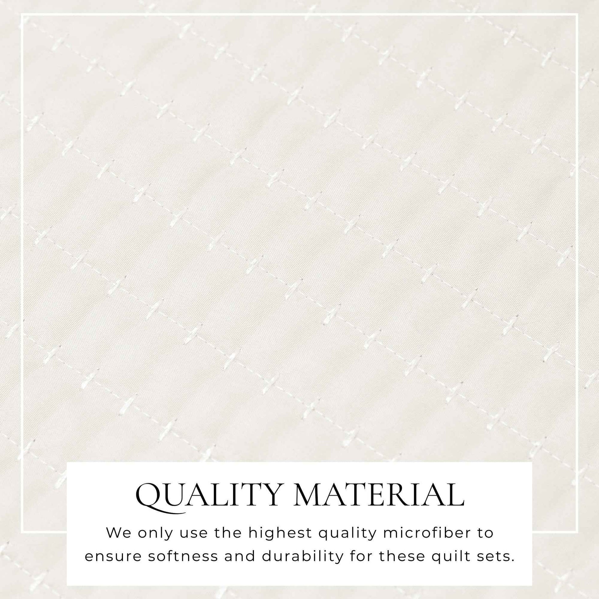 3-Piece Solid Quilt - Alicia Collection