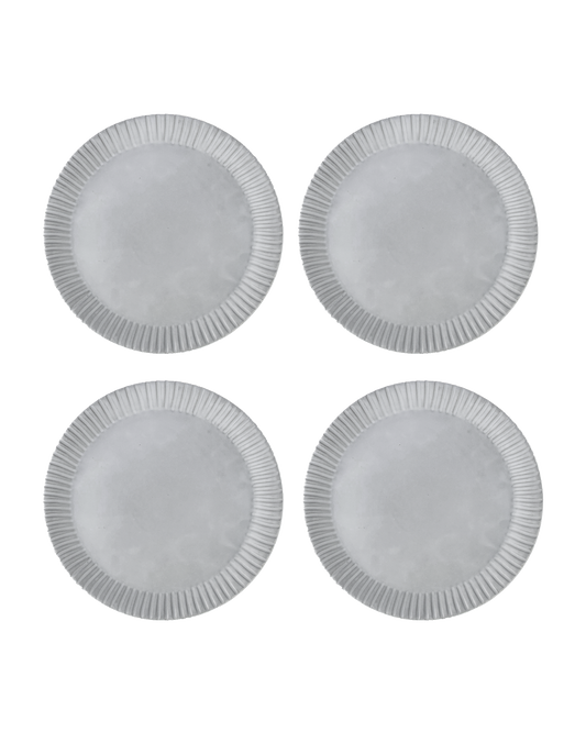 Cloud Lines Dinner Plate - Set of 4 - PoshaBella