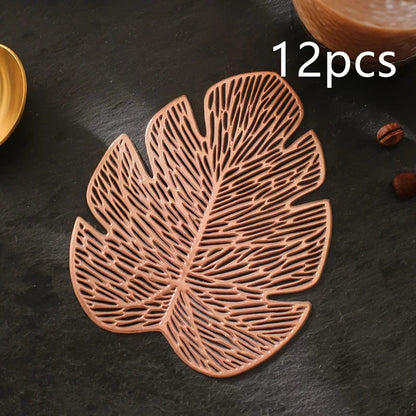 Coasters - Banana Leaf Ceramic Set