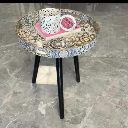 Coffee Table - Detachable Wooden Round