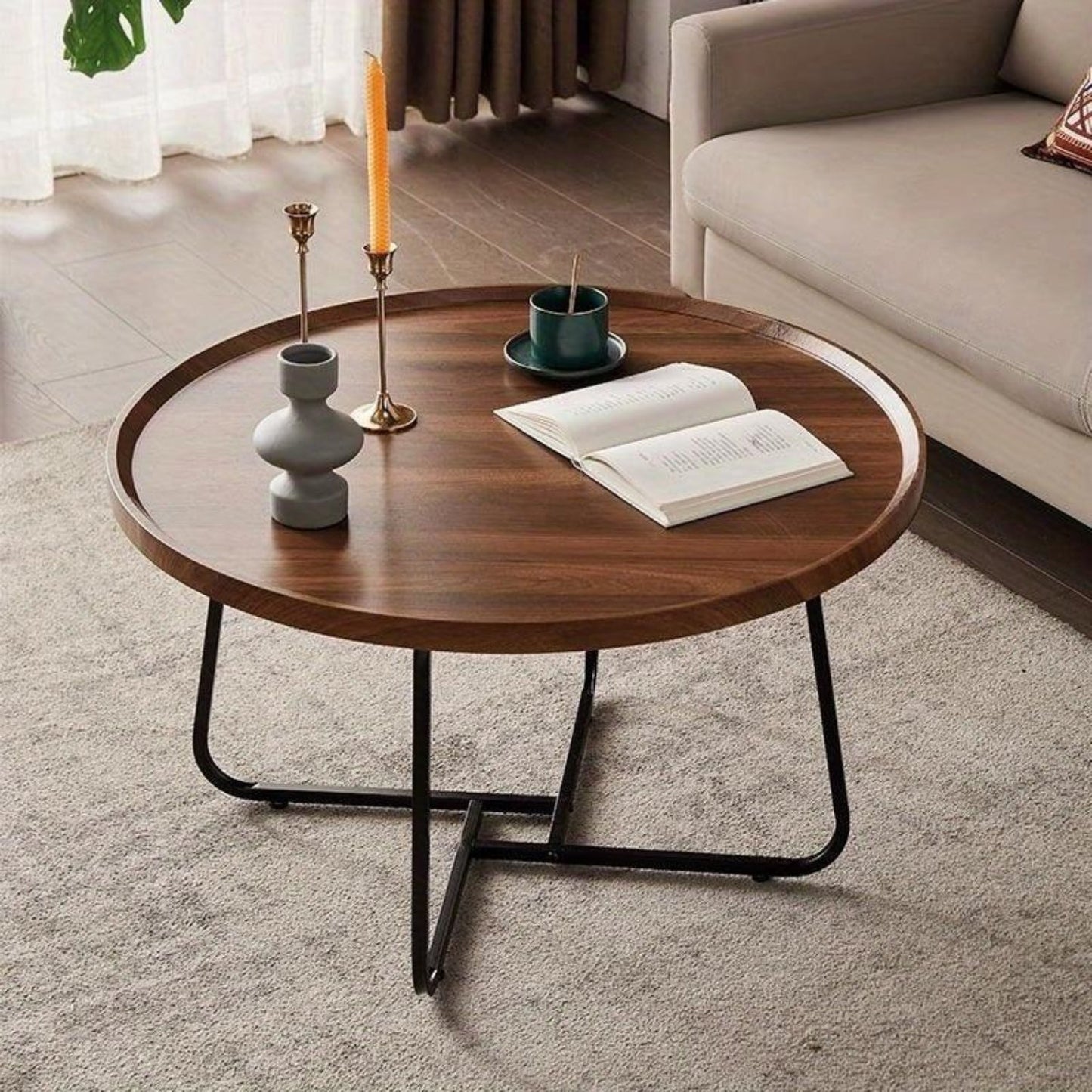 Coffee Table - Luxury Round Wooden