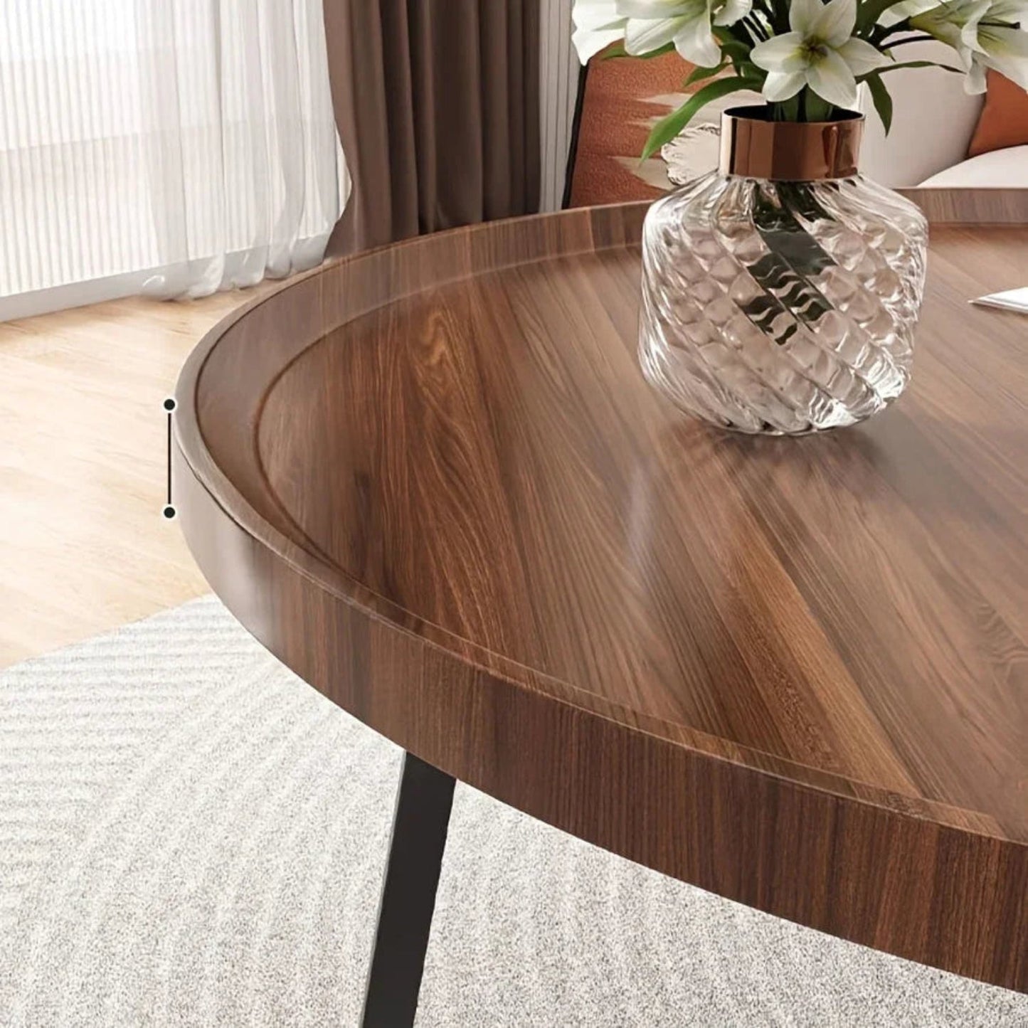 Coffee Table - Luxury Round Wooden