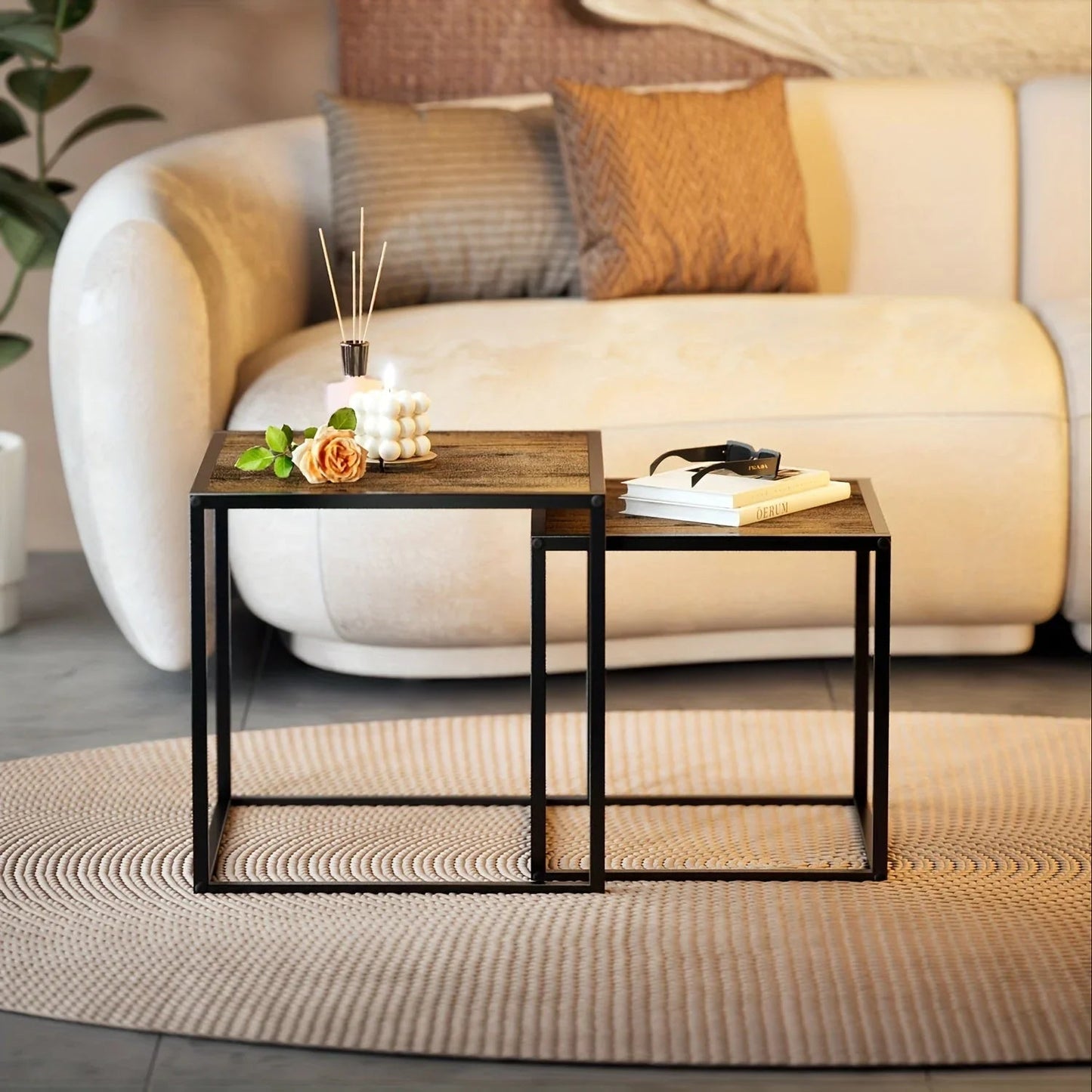 Coffee Table - Minimalist Metal Square