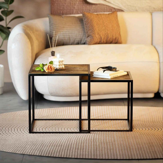 Coffee Table - Minimalist Metal Square