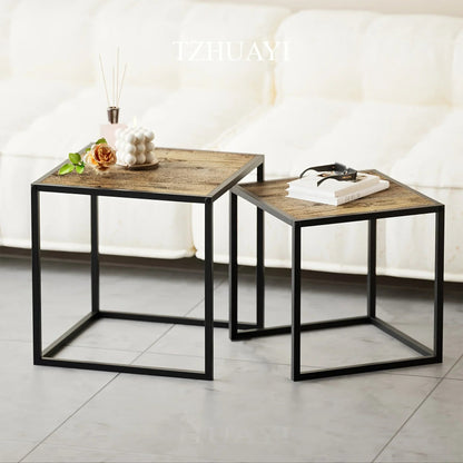 Coffee Table - Minimalist Metal Square