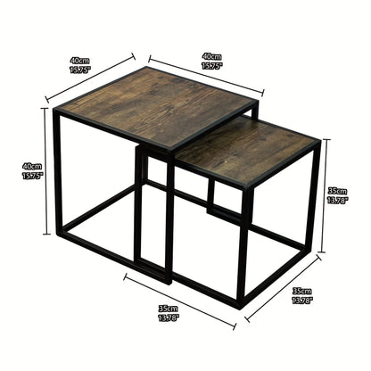 Coffee Table - Minimalist Metal Square