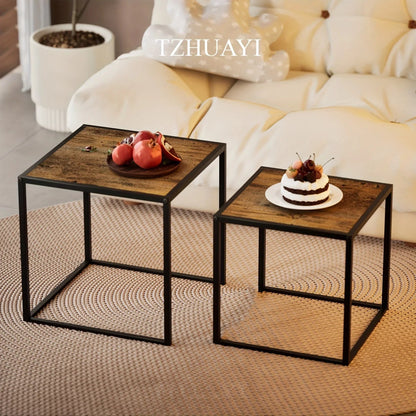 Coffee Table - Minimalist Metal Square