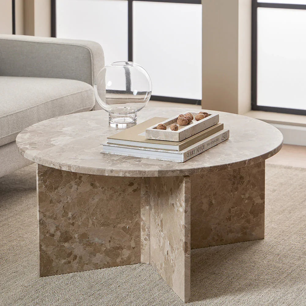Coffee Table - Modern Marble Round
