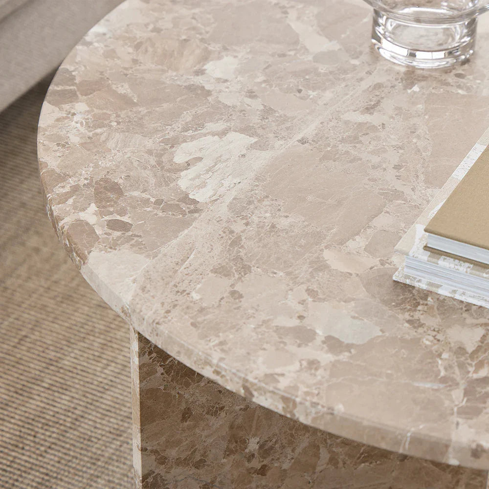 Coffee Table - Modern Marble Round