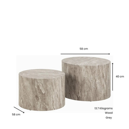 Coffee Table - Modern Wooden Round