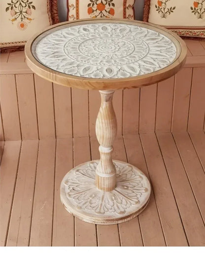 Coffee Table - Small Round Wooden