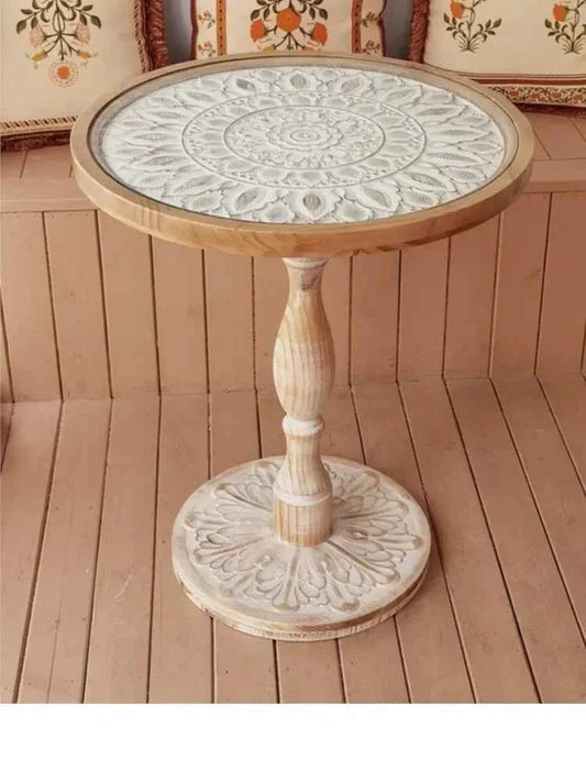 Coffee Table - Small Round Wooden