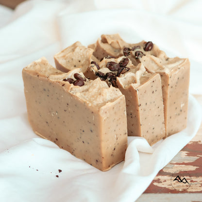 All Natural Cold Process Handmade Bar Soap - Coffee House - PoshaBella