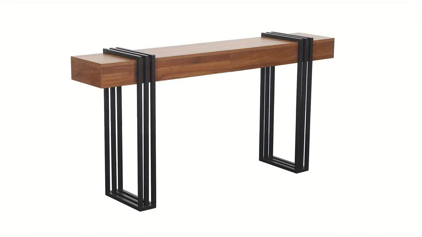 Console Table - Industrial Metal Narrow