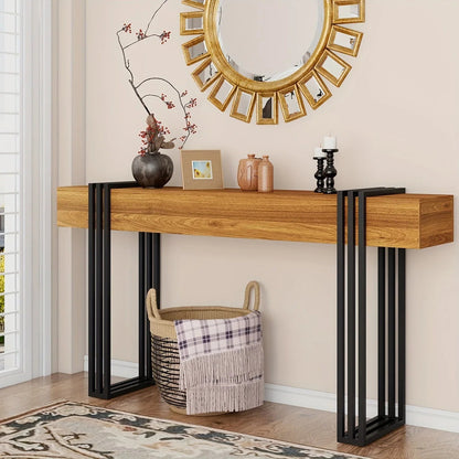 Console Table - Industrial Metal Narrow