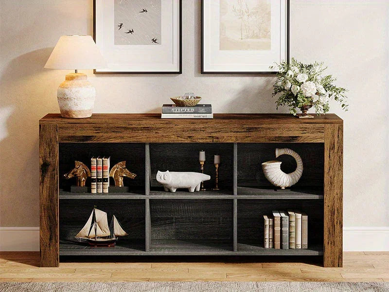 Console Table - Rustic Wood 63-Inch