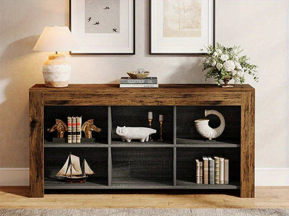 Console Table - Rustic Wood 63-Inch