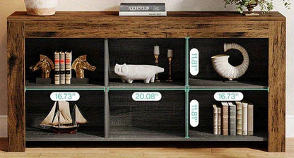 Console Table - Rustic Wood 63-Inch