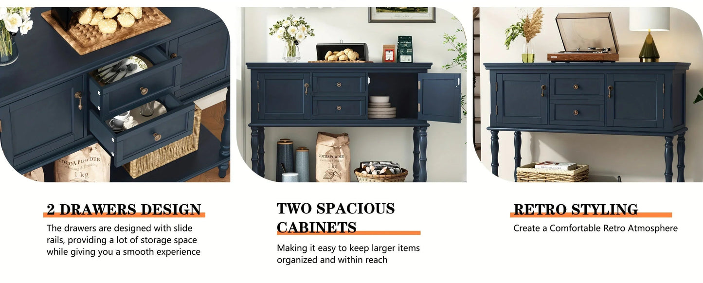 Console Table - Storage Wood