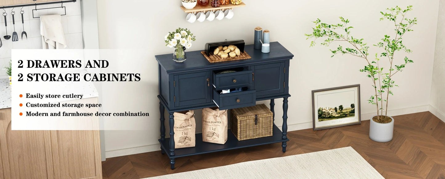 Console Table - Storage Wood