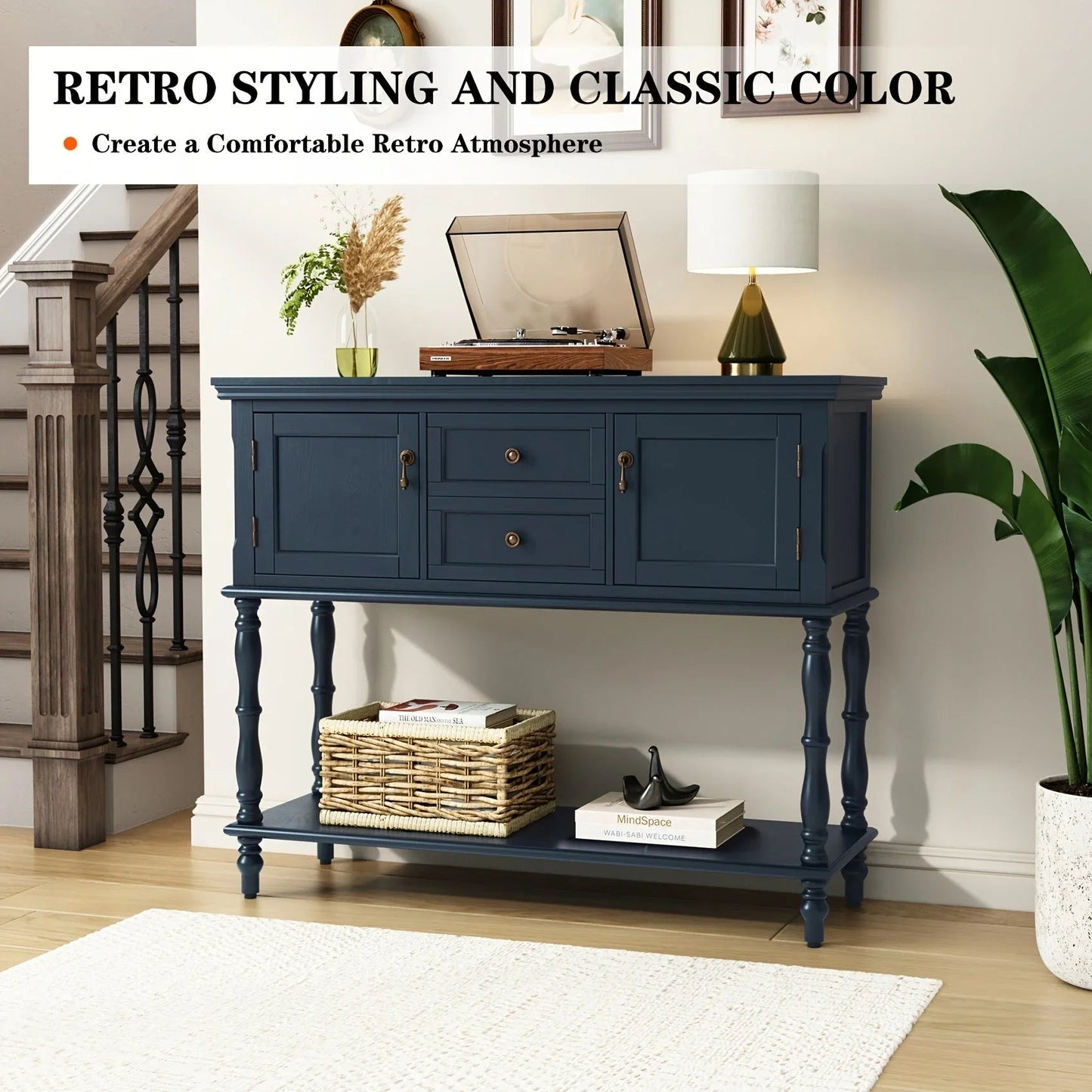 Console Table - Storage Wood