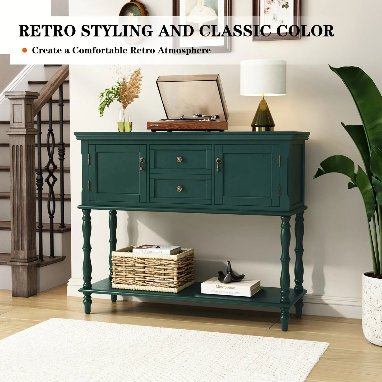Console Table - Storage Wood