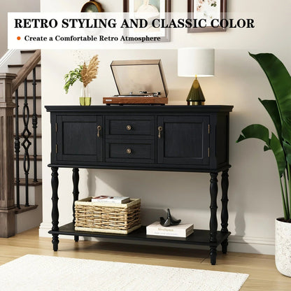 Console Table - Storage Wood