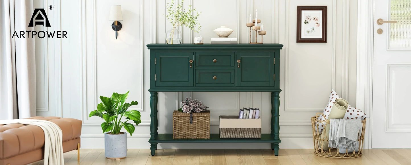 Console Table - Storage Wood