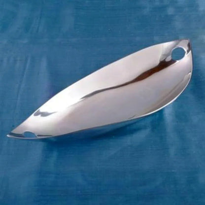 Contemporary Serving Bowl - 21" Aluminum Fruit Bowl - PoshaBella