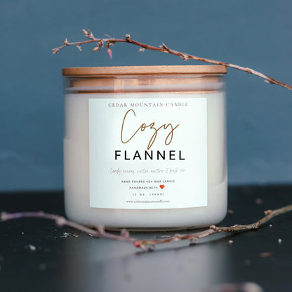 Cozy Flannel - 3 Wick Jar Candle