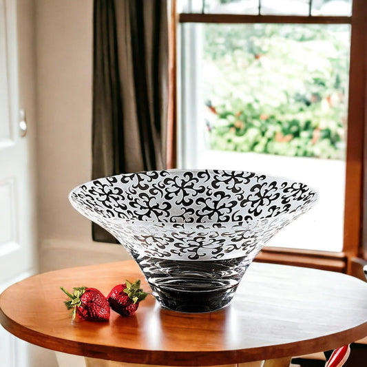 Crystal Centerpiece Bowl - 10 inch Nirvana Style - PoshaBella