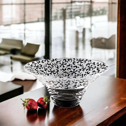 Crystal Centerpiece Bowl - 10 inch Nirvana Style - PoshaBella