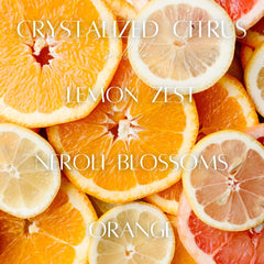 6.5 oz Clear Mason Jar Soy Candle - Crystalized Citrus