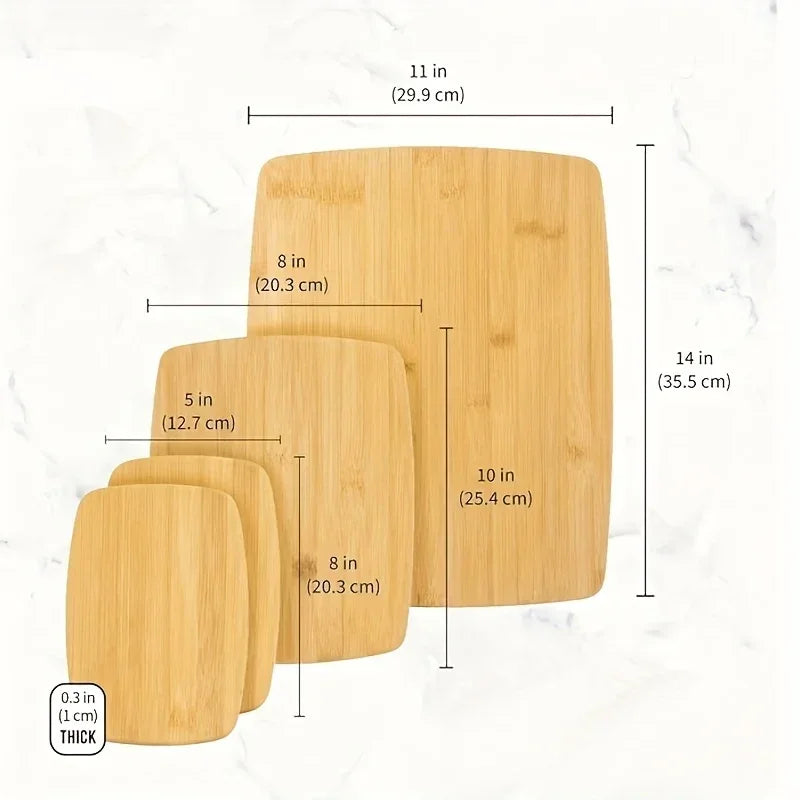 Cutting Board - Heavy-Duty Bamboo Double-Sided