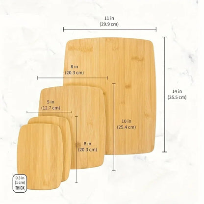 Cutting Board - Heavy-Duty Bamboo Double-Sided